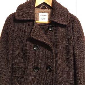 *SOLD* Pea coat - Chocolate Brown Winter Coat